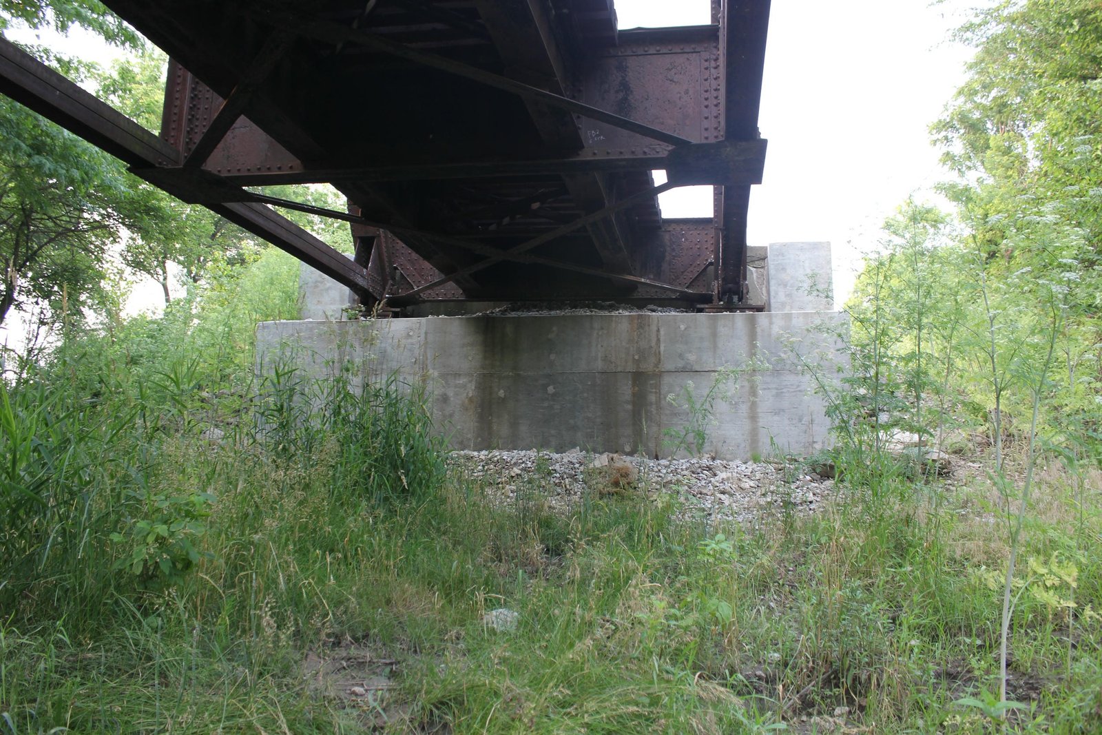 Under bridge